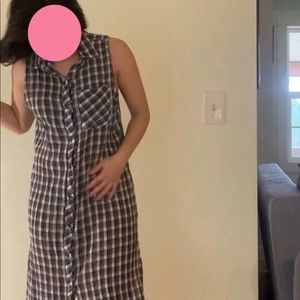 Plaid maxi dress